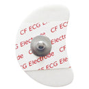 Disposable electrodes crescent shaped brain circulation foam basic button pads, EKG cable connection