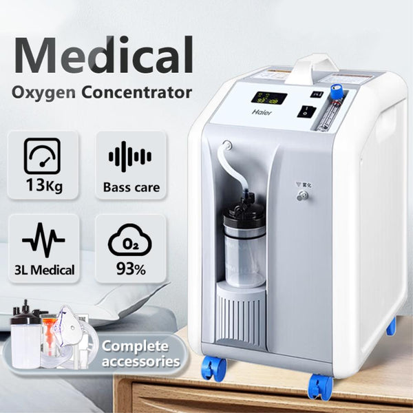 Medical 93% Oxygen Concentrator Oxygenerator Portable Air Compressor 220V 1-3L