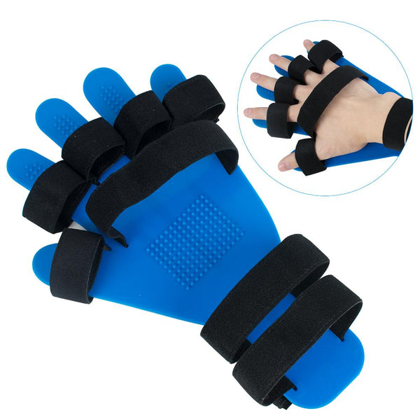 Hand Wrist Splint with Separate Finger Flex and Extension Board - Ideal for Apoplexy, Hemiplegia, and Finger Spasm Relief - Made with Soft Silicone Material for Maximum Comfort and Support